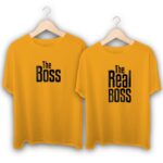The Boss and The Real Boss Couple T-Shirts