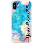 Colorful Sky Slim Case Cover with Your Name