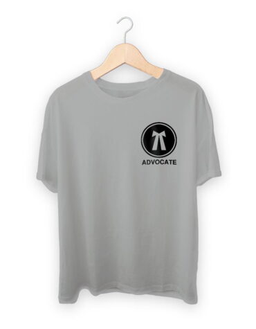 Advocate Lawyer Logo T-shirt - Grey