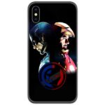 Captain America vs Ironman Face 4D Case