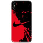 Nike Red Black Slim Case Back Cover