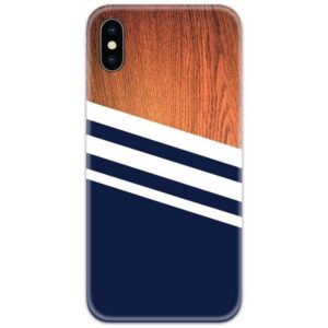 Wooden Blue Slim Case Back Cover