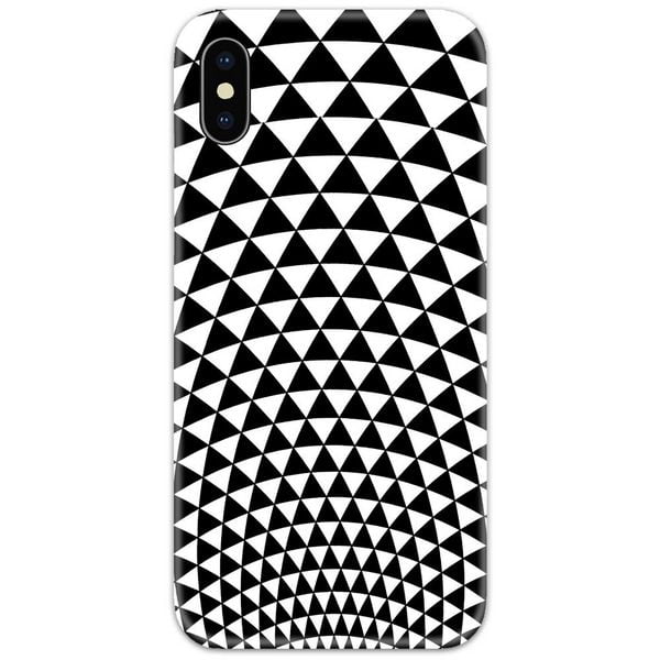 Black and White Triangles Slim Case Back Cover