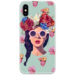 Girl with Glasses Slim Case Back Cover