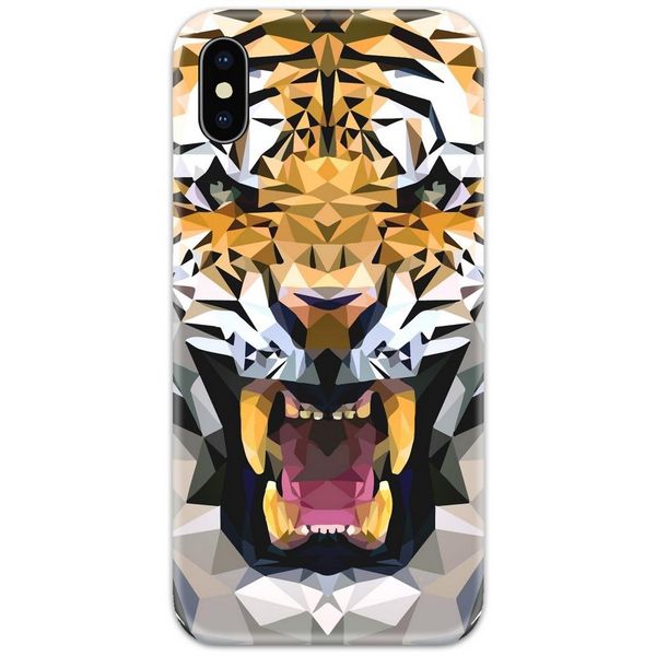 Tiger Geometric Slim Case Back Cover