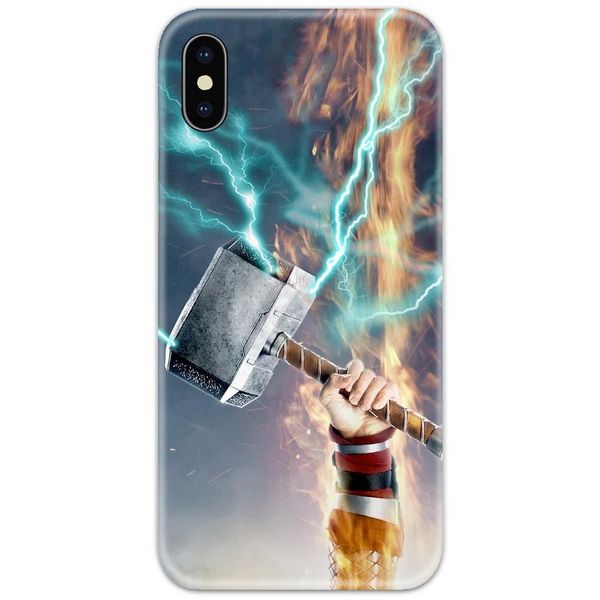 Thor with Mjolnir Hammer Slim Case Back Cover