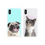 Dog and Cat Couple Case Back Covers
