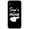 He is Mine She is Mine Couple Case Back Covers