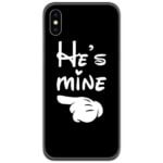 He is Mine She is Mine Couple Case Back Covers