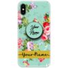 Colorful Floral Slim Case Cover with Your Name Pop Grip