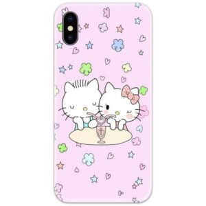 Hello Kitty Couple Slim Case Back Cover