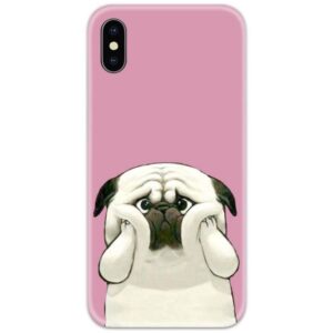 Cute Pug Face Slim Case Back Cover