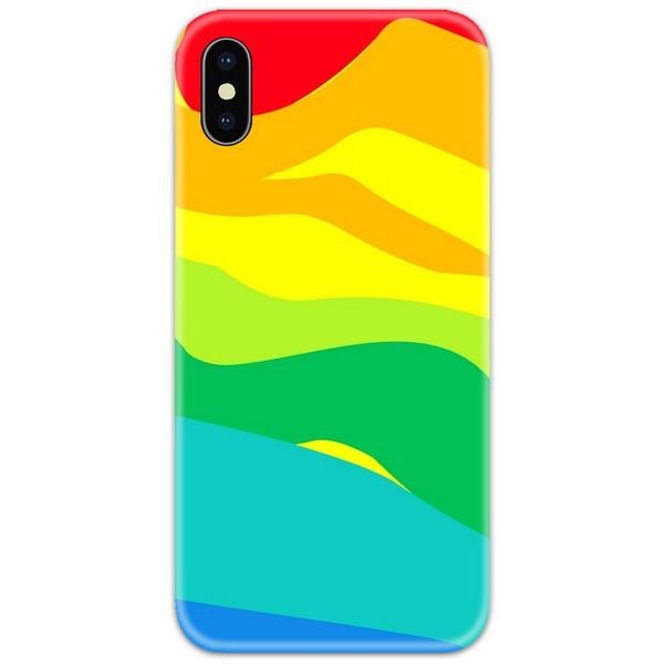 Colorful Rainbow Flow Slim Case Back Cover
