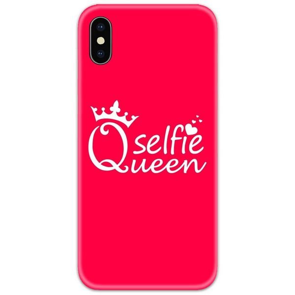 Selfie Queen Pink Slim Case Back Cover