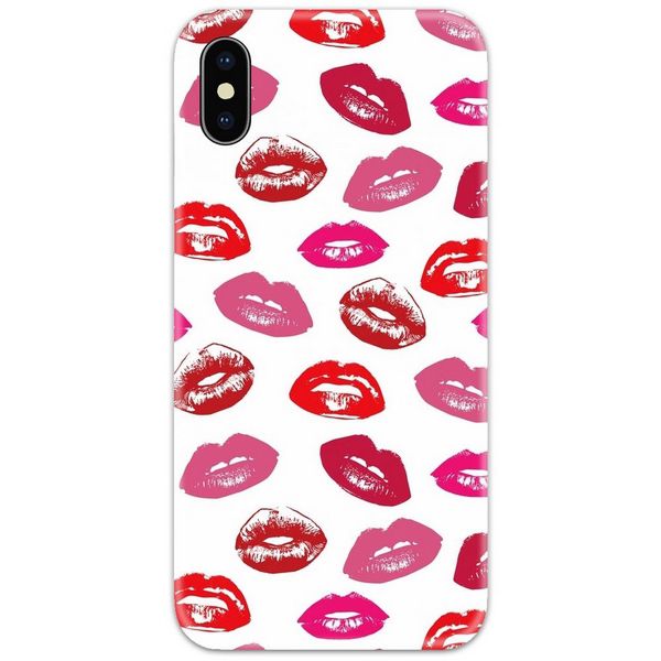 Pink Lips Slim Case Back Cover
