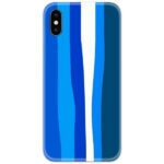 Multicolor Blue Lines Slim Case Back Cover