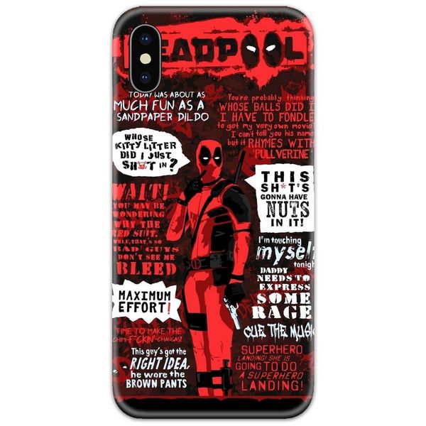 Deadpool all Dialogues Slim Case Back Cover