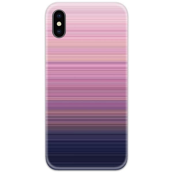 Thin Lines Pink to Blue Gradient Slim Case Back Cover
