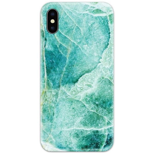 Mint Green Color Marble Slim Case Back Cover