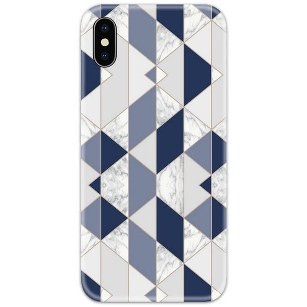 Prussian Blue Pattern Slim Case Back Cover