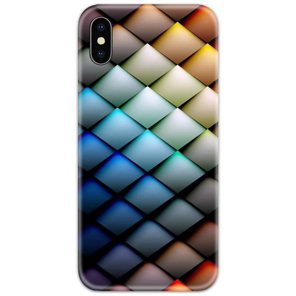 Colorful Diagonal Roof Slim Case Back Cover