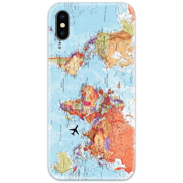 Wonderlust World Map Slim Case Back Cover