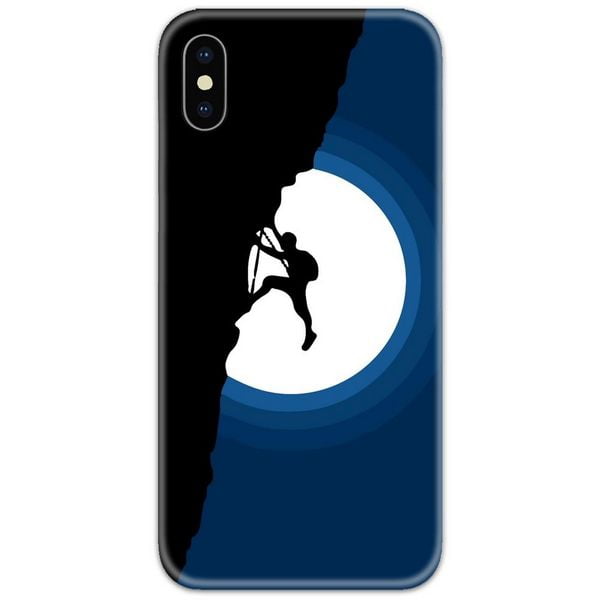 Climbing over Moon Slim Case Back Cover