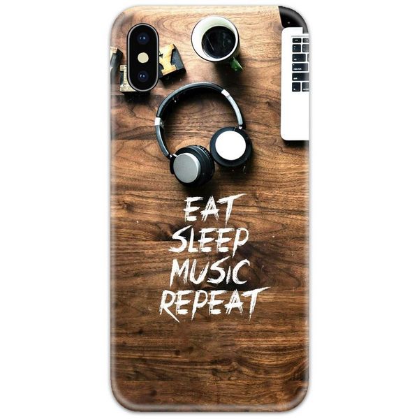 Eat Sleep Music Repeat Slim Case Back Cover