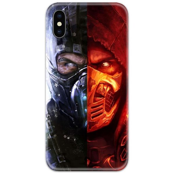 Subzero vs Scorpion Faces Slim Case Back Cover