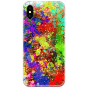 Colorful Splatter Slim Case Back Cover