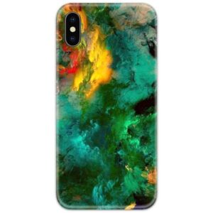 Colorful Green Dye Art Slim Case Back Cover