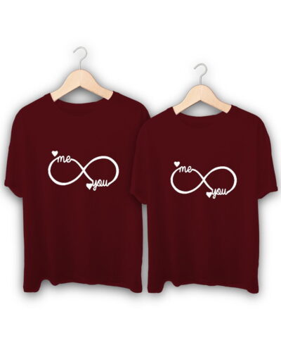 Me You Infinite Love Couple T-Shirts