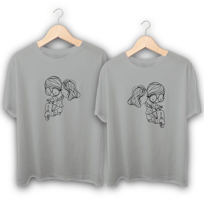 Love Ride Couple T-Shirts