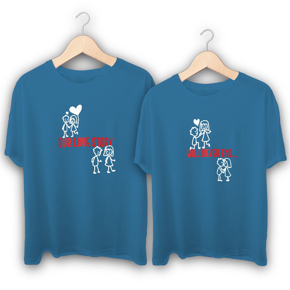 Love Story Couple T-Shirts | ShopperShine