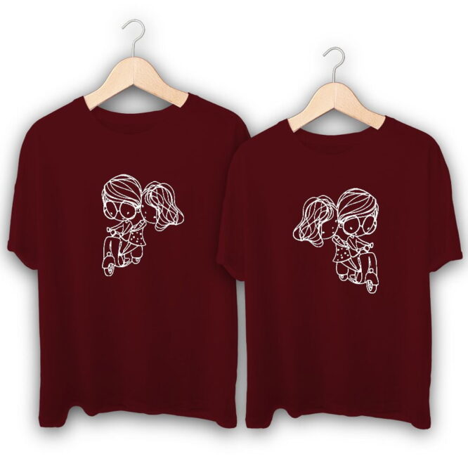 Love Ride Couple T-Shirts