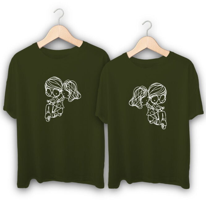 Love Ride Couple T-Shirts