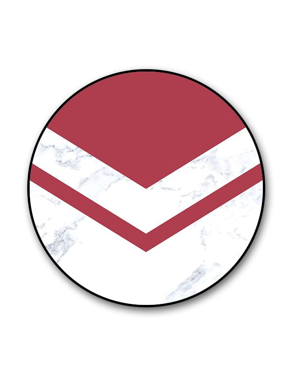 Red Marble Chevron Popgrip