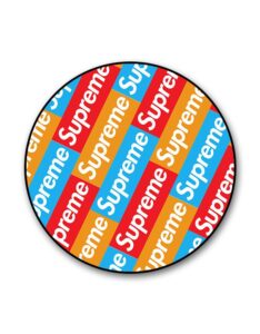 Supreme Logo Colorful Pattern Popgrip