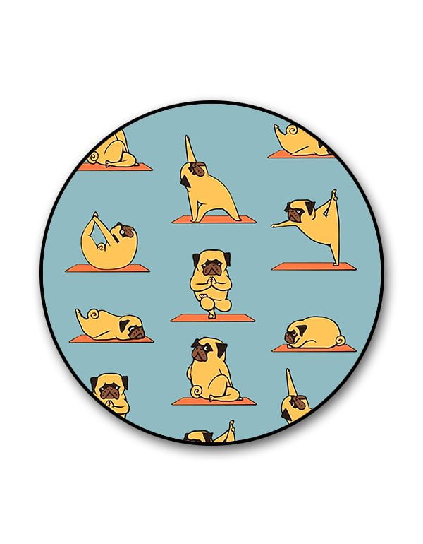 Yoga Pug Popgrip