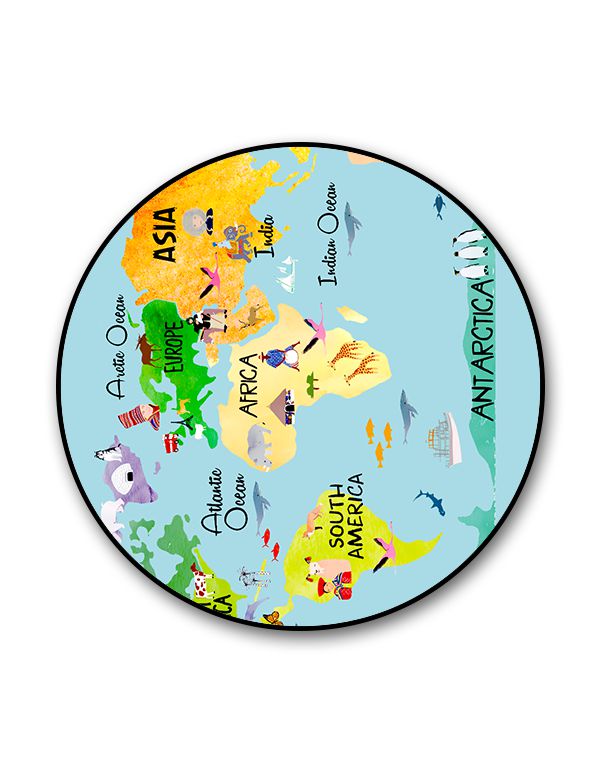 World Map Popgrip