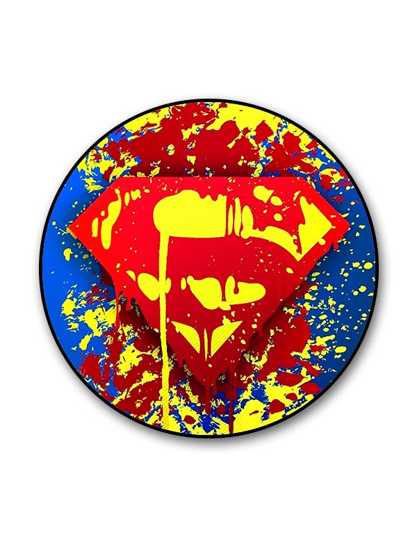 Superman Splatter Popgrip