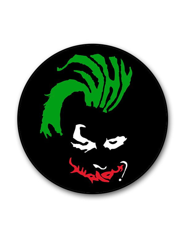Why So Serious Text Face Popgrip