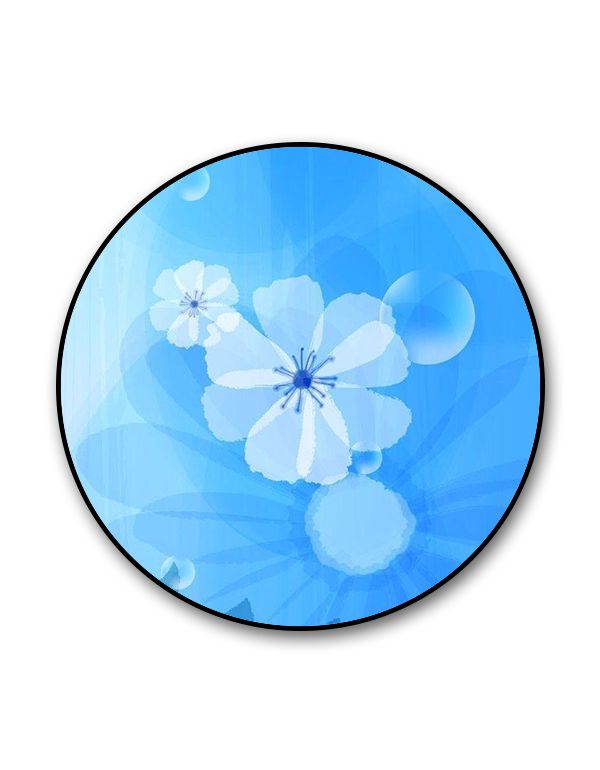 Blue Flower Art Popgrip