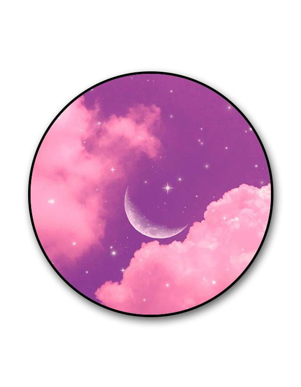 Moon in Pink Sky Popgrip