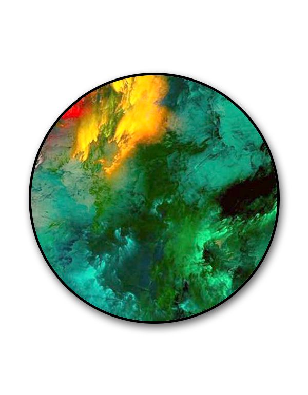 Colorful Green Dye Art Popgrip