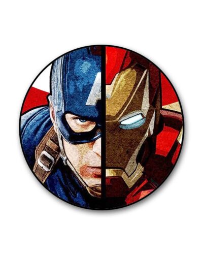 Captain America Vs Iron Man Half Face Popgrip