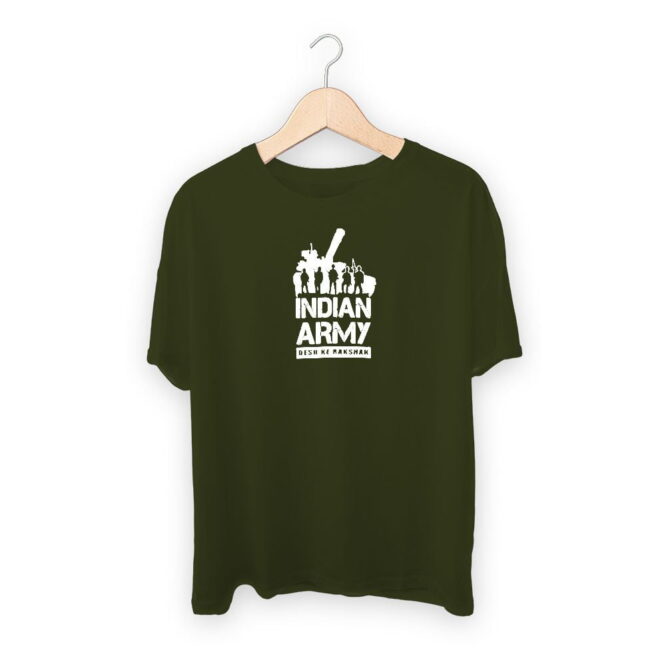Indian Army Logo Polo 100 % T-Shirt Black – Print Bharat