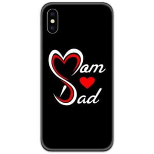 Mom Dad Heart Slim Case Back Cover