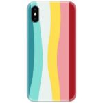 Rainbow Blue Red Slim Case Back Cover
