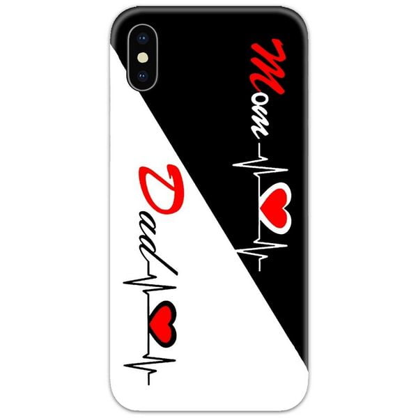 Mom Dad Heartbeat Slim Case Back Cover